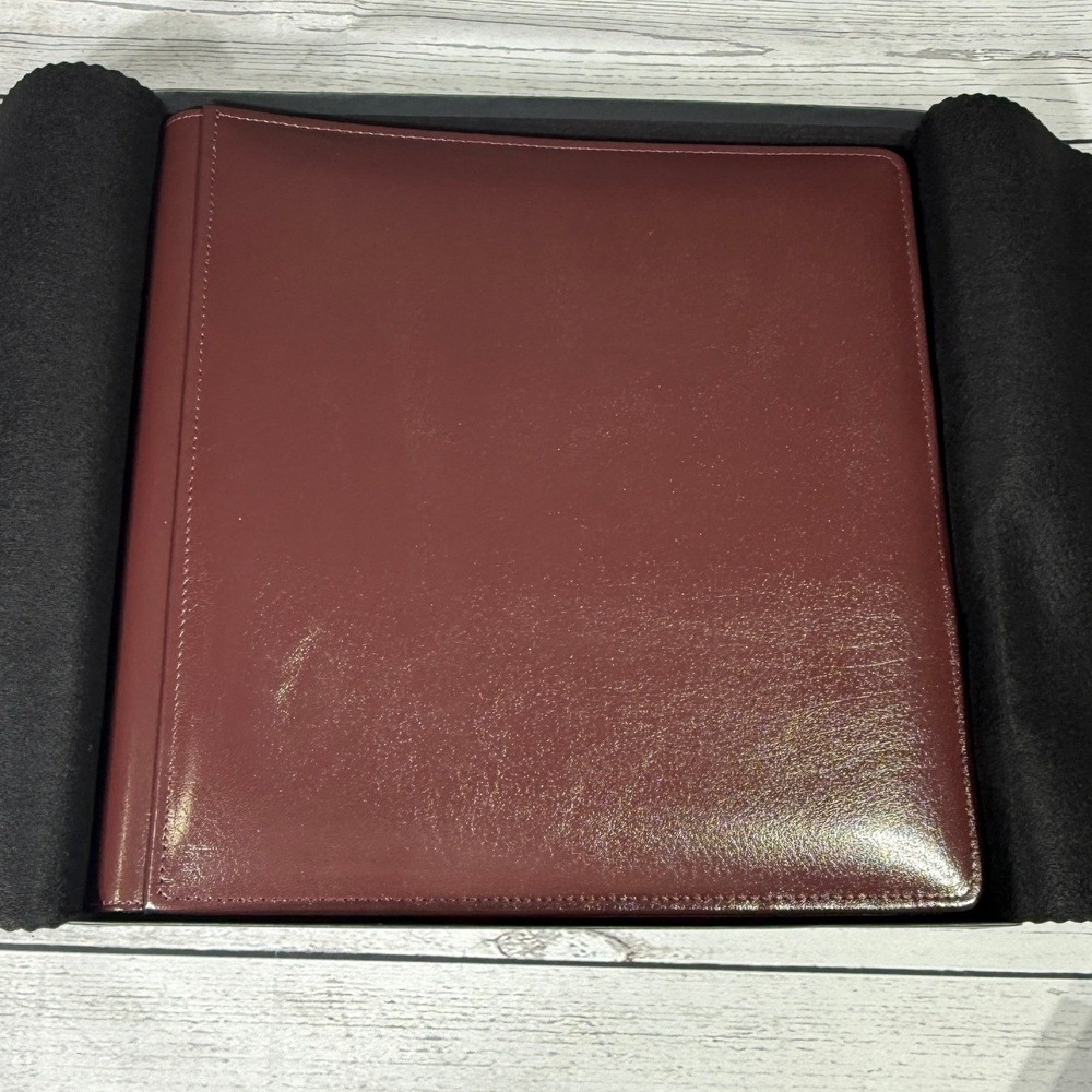 Raika Leather Photo Album Wine Genuine Cowhide Handcrafted USA RY 105-F